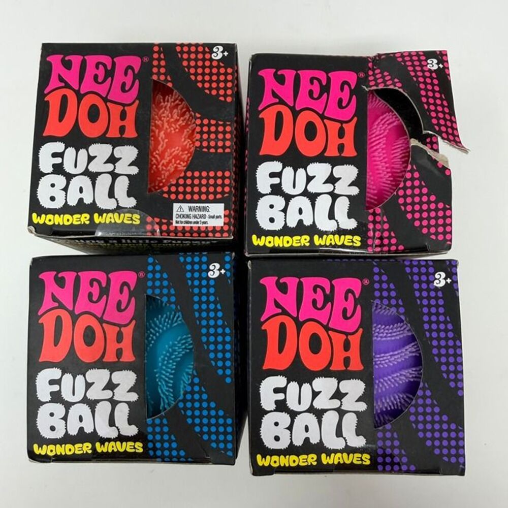 Needoh Fuzzball Wonder Waves Bundle lot of 4